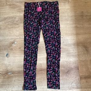 Poof! Junior's Black Multicolor Leggings Size Small S